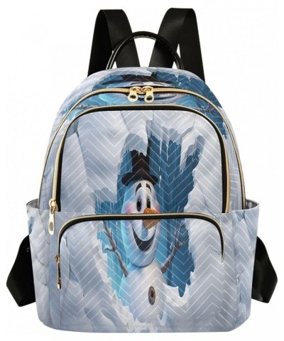 Fashion Backpack Mini Backpack Purse Casual Daily Backpack Christmas Snowman for Travel for College Work Small $20.15 Backpacks