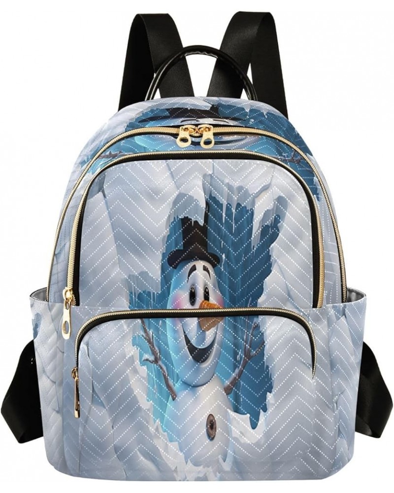 Fashion Backpack Mini Backpack Purse Casual Daily Backpack Christmas Snowman for Travel for College Work Small $20.15 Backpacks