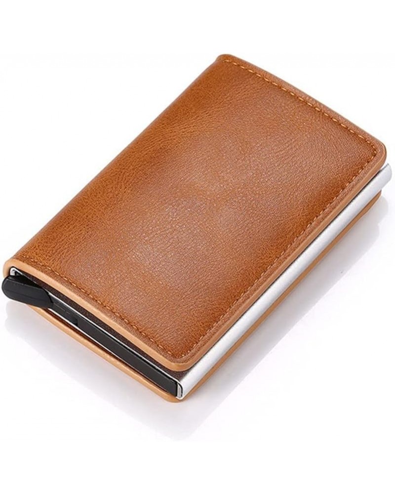 Convenience Credit Card Holder Wallet Money Clips RFID Vintage Aluminium Cardholder Case Fashion Men Women Coin Leather Walle...