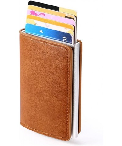 Convenience Credit Card Holder Wallet Money Clips RFID Vintage Aluminium Cardholder Case Fashion Men Women Coin Leather Walle...