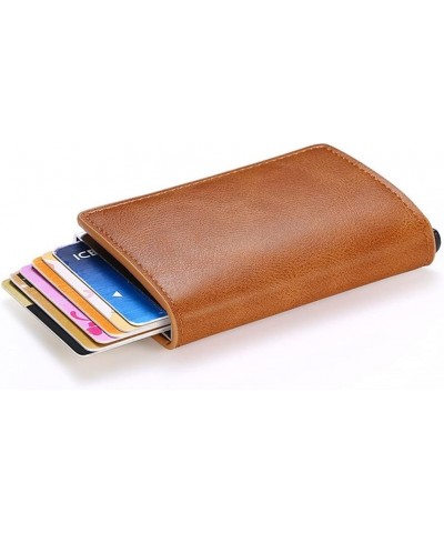 Convenience Credit Card Holder Wallet Money Clips RFID Vintage Aluminium Cardholder Case Fashion Men Women Coin Leather Walle...