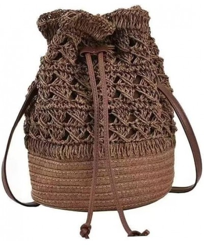 Straw Bag Large Woven Women Crossbody Summer Beach Tote Handbags Handle Shoulder Bag for Vacation (Color : D) K $12.41 Totes