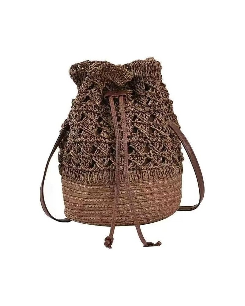 Straw Bag Large Woven Women Crossbody Summer Beach Tote Handbags Handle Shoulder Bag for Vacation (Color : D) K $12.41 Totes