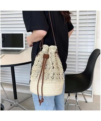 Straw Bag Large Woven Women Crossbody Summer Beach Tote Handbags Handle Shoulder Bag for Vacation (Color : D) K $12.41 Totes