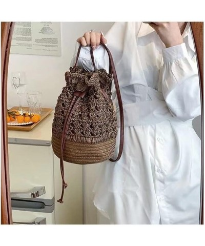 Straw Bag Large Woven Women Crossbody Summer Beach Tote Handbags Handle Shoulder Bag for Vacation (Color : D) K $12.41 Totes