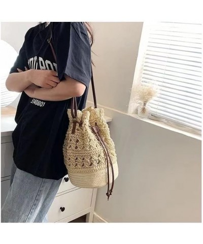 Straw Bag Large Woven Women Crossbody Summer Beach Tote Handbags Handle Shoulder Bag for Vacation (Color : D) K $12.41 Totes