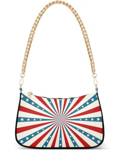 Cute Whale Ship Light Shoulder Bag Women, Polyester & Alloy Material, 7.1x11x2.8in Independence Day $15.89 Evening Bags