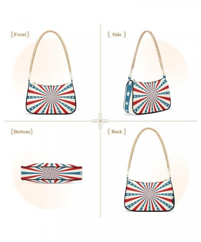 Cute Whale Ship Light Shoulder Bag Women, Polyester & Alloy Material, 7.1x11x2.8in Independence Day $15.89 Evening Bags