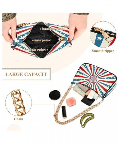 Cute Whale Ship Light Shoulder Bag Women, Polyester & Alloy Material, 7.1x11x2.8in Independence Day $15.89 Evening Bags