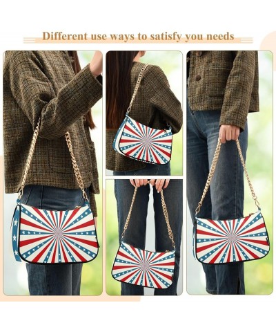 Cute Whale Ship Light Shoulder Bag Women, Polyester & Alloy Material, 7.1x11x2.8in Independence Day $15.89 Evening Bags