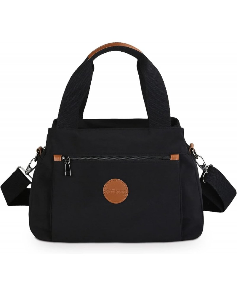 Fashion Women Handbag Ladies Canvas Shoulder Bag Women Bag MessengerBag Black B $29.52 Shoulder Bags