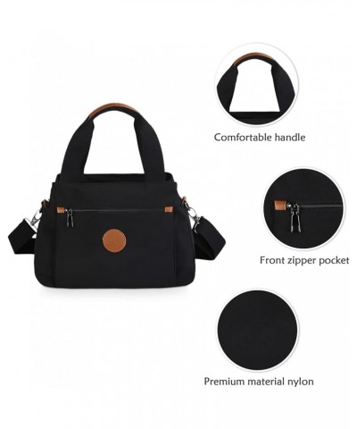 Fashion Women Handbag Ladies Canvas Shoulder Bag Women Bag MessengerBag Black B $29.52 Shoulder Bags