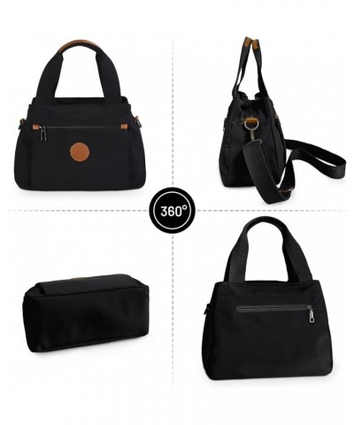 Fashion Women Handbag Ladies Canvas Shoulder Bag Women Bag MessengerBag Black B $29.52 Shoulder Bags