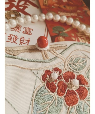 23cm Embroidered Hanfu Messenger Bag Chinoiserie Style Purse Antique Handbag Wallet $23.71 Totes