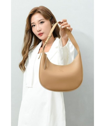 Women's Trendy Vegan Leather Shoulder Bag Dumpling Hobo Bag Small Totes Handbag Underarm Purse Satchel Gray $15.74 Totes