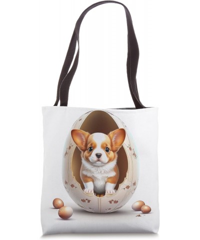 Funny dog in the egg Design dog owner Humor Sarcastic puppie Tote Bag $10.82 Totes