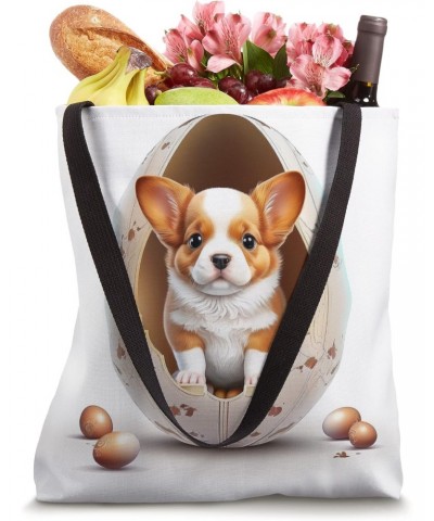 Funny dog in the egg Design dog owner Humor Sarcastic puppie Tote Bag $10.82 Totes