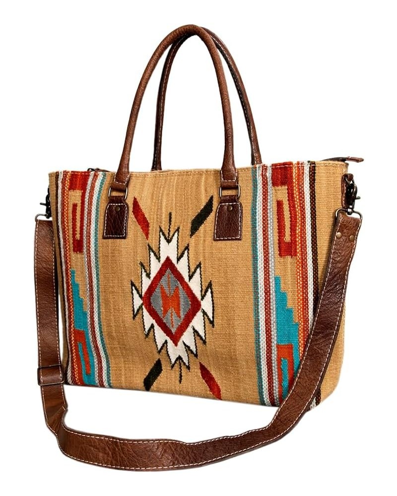 American Darling Tote Saddle Blanket Genuine Leather women bag western handbag purse Adbg1002e $58.50 Totes