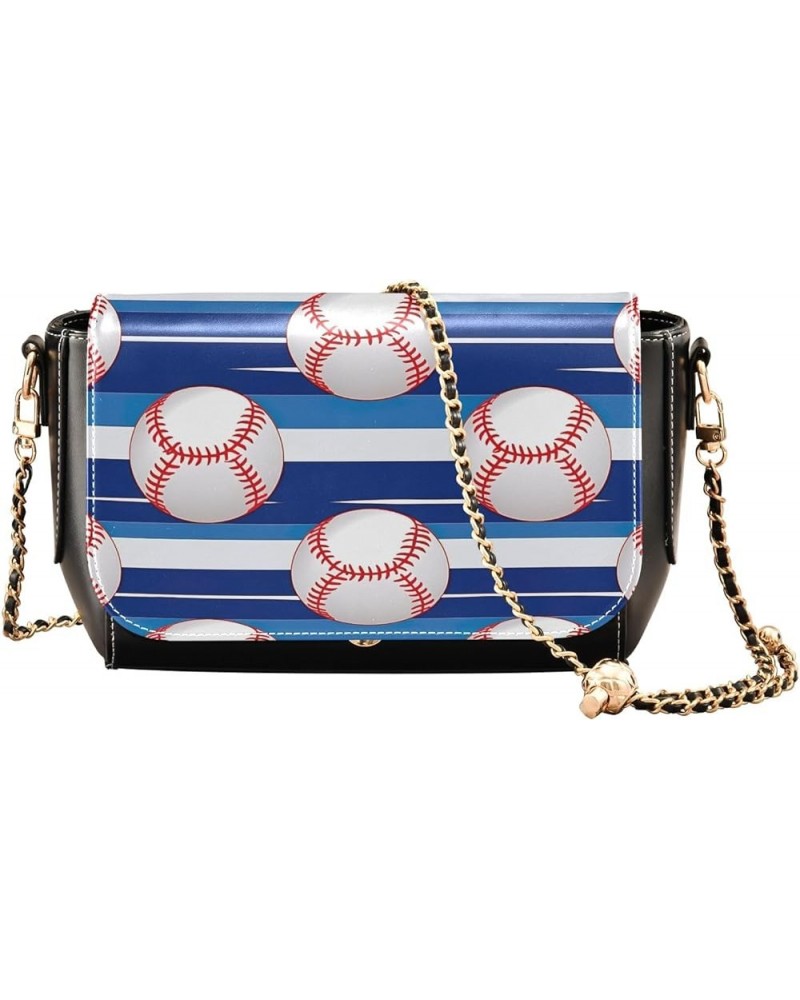 Two Painted Flowers Crossbody Leather Shoulder Bags, Leather Crossbody Bags for Women, Leather Crossbody Bags Baseball Balls ...