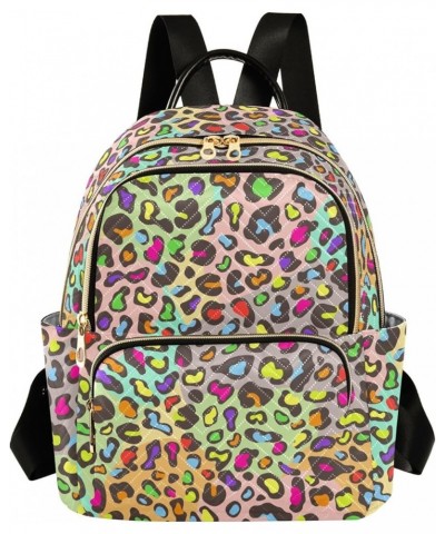 Mini Backpack Purse for Women Lightweight Girls Small Size Colorful Rainbow Leopard School Teens College Traveling Medium $19...