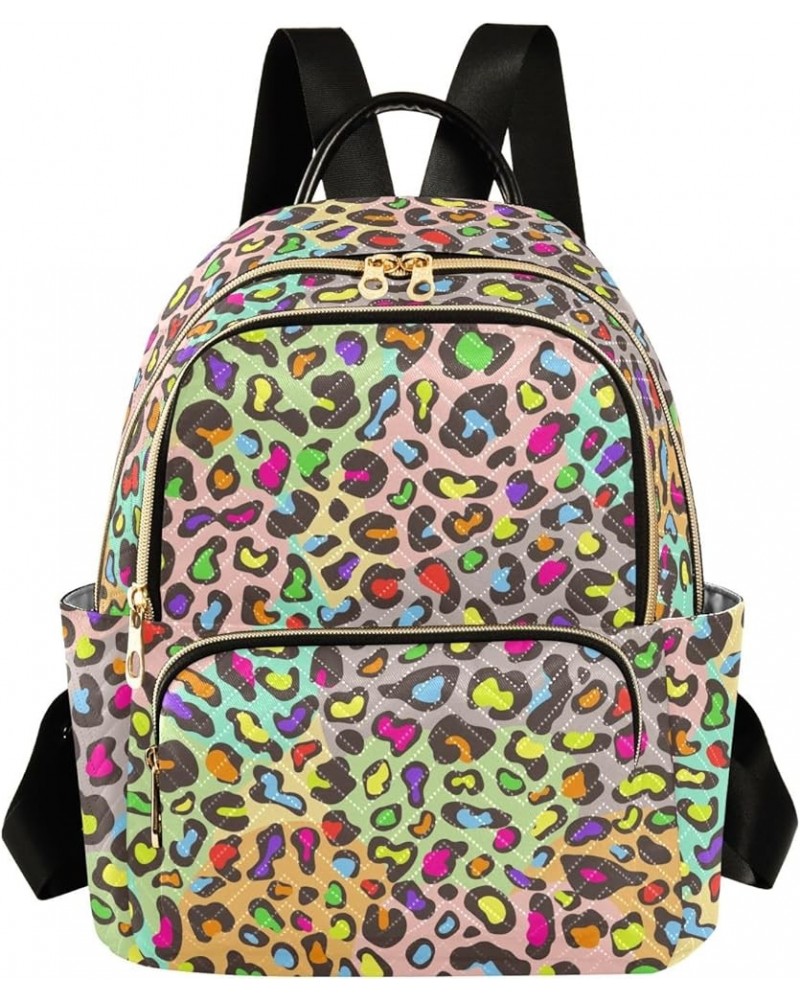 Mini Backpack Purse for Women Lightweight Girls Small Size Colorful Rainbow Leopard School Teens College Traveling Medium $19...