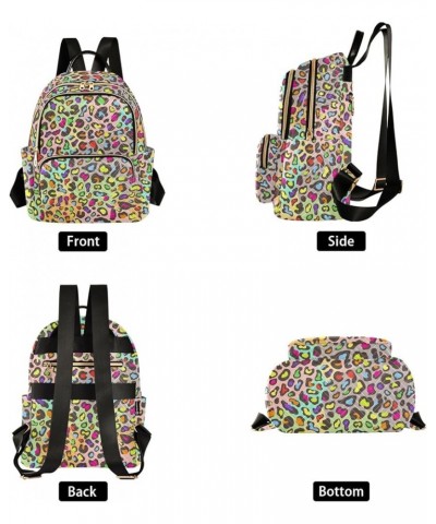 Mini Backpack Purse for Women Lightweight Girls Small Size Colorful Rainbow Leopard School Teens College Traveling Medium $19...