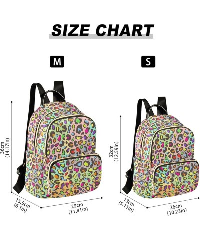 Mini Backpack Purse for Women Lightweight Girls Small Size Colorful Rainbow Leopard School Teens College Traveling Medium $19...