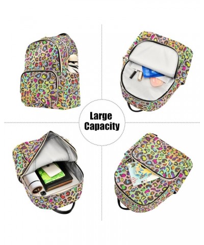 Mini Backpack Purse for Women Lightweight Girls Small Size Colorful Rainbow Leopard School Teens College Traveling Medium $19...