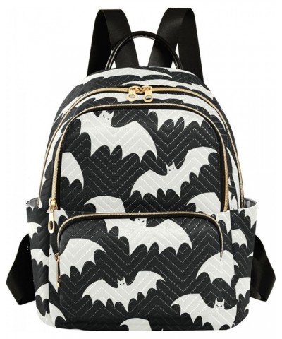 Fashion Backpack Mini Backpack Purse Casual Daily Backpack White Bat for Travel for College Work Medium $22.79 Backpacks