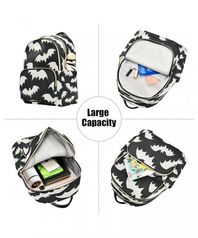 Fashion Backpack Mini Backpack Purse Casual Daily Backpack White Bat for Travel for College Work Medium $22.79 Backpacks