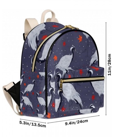 Flamingo Love PU Leather Backpack Backpack Purse for Women Small Bag with Adjustable Strap Fashionable Travel Bag Daypack Cra...