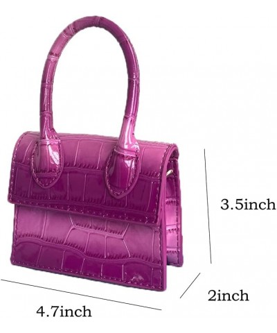 Cute Purse Mini Crossbody Bags for Women Girls Top Handle Clutch Handbag Purple $12.54 Clutches