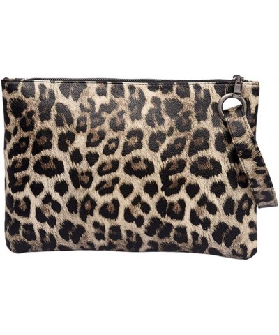 Leopard Handbag Wallet Purse Clutch Small Handbag Yellow Leopard Grain $10.65 Clutches