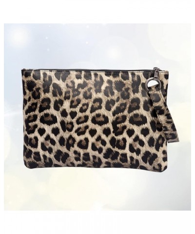 Leopard Handbag Wallet Purse Clutch Small Handbag Yellow Leopard Grain $10.65 Clutches