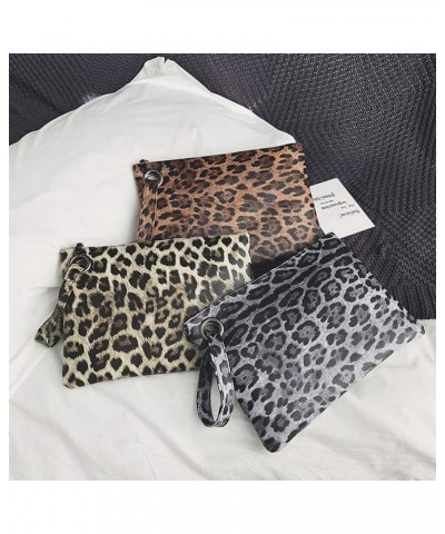 Leopard Handbag Wallet Purse Clutch Small Handbag Yellow Leopard Grain $10.65 Clutches