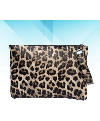 Leopard Handbag Wallet Purse Clutch Small Handbag Yellow Leopard Grain $10.65 Clutches