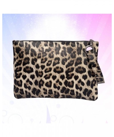 Leopard Handbag Wallet Purse Clutch Small Handbag Yellow Leopard Grain $10.65 Clutches