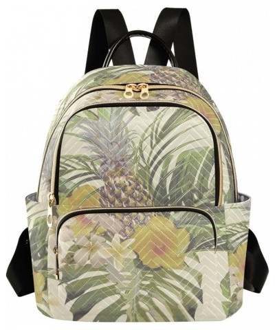 Pineapple Tree Fashion Travel Backpack for Women Multi Pockets Lightweight Purse for Women-S Multicolor Small $17.04 Backpacks