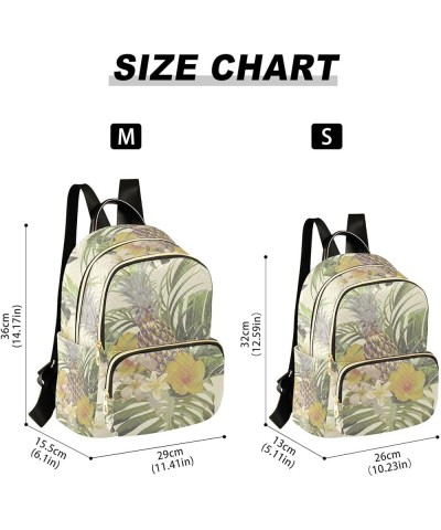 Pineapple Tree Fashion Travel Backpack for Women Multi Pockets Lightweight Purse for Women-S Multicolor Small $17.04 Backpacks