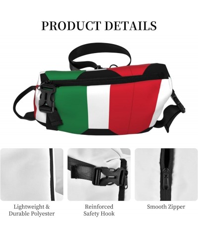 Michigan State Flag Print Cross Bag Crossbody Backpack Lightweight Travel, Hiking Sling Bag Gym Kuwaiti Flag $14.66 Backpacks