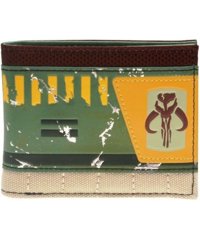 Classic Sci-Fi Series Bounty Hunter Fett Logo Leather Bi Fold Wallet $13.47 Wallets