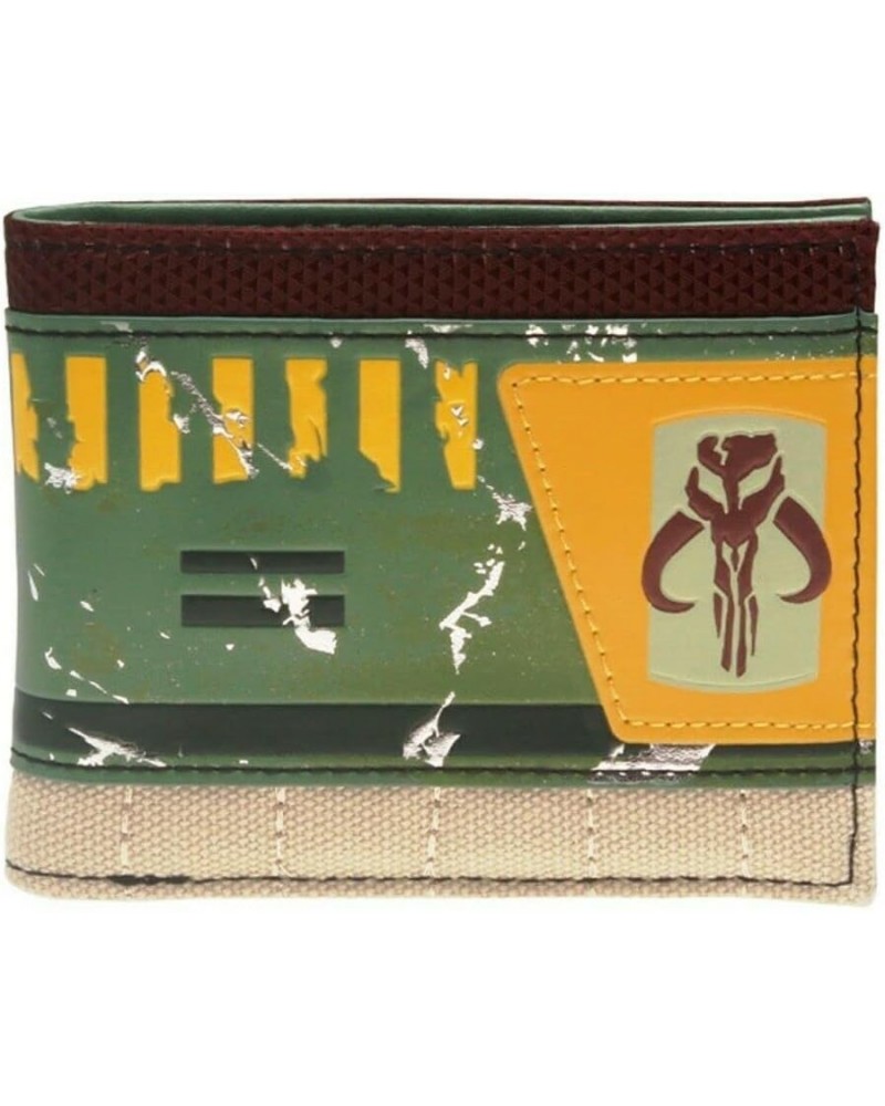 Classic Sci-Fi Series Bounty Hunter Fett Logo Leather Bi Fold Wallet $13.47 Wallets