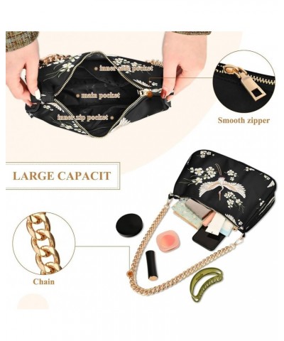 Small Chain Shoulder Bag for Women Travel Hobo Tote Handbag Clutch Purse with Zipper Multicolor 3 $16.49 Totes