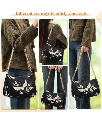 Small Chain Shoulder Bag for Women Travel Hobo Tote Handbag Clutch Purse with Zipper Multicolor 3 $16.49 Totes