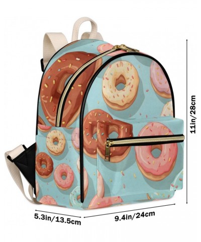 Donut Backpack Purse for Women PU Leather Lightweight Ladies Shoulder Fashion Satchel Bags Travel Casual Daypack $22.24 Backp...