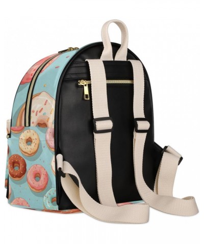 Donut Backpack Purse for Women PU Leather Lightweight Ladies Shoulder Fashion Satchel Bags Travel Casual Daypack $22.24 Backp...