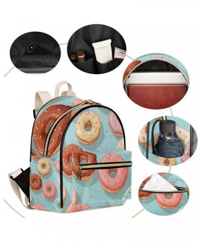 Donut Backpack Purse for Women PU Leather Lightweight Ladies Shoulder Fashion Satchel Bags Travel Casual Daypack $22.24 Backp...