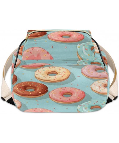 Donut Backpack Purse for Women PU Leather Lightweight Ladies Shoulder Fashion Satchel Bags Travel Casual Daypack $22.24 Backp...