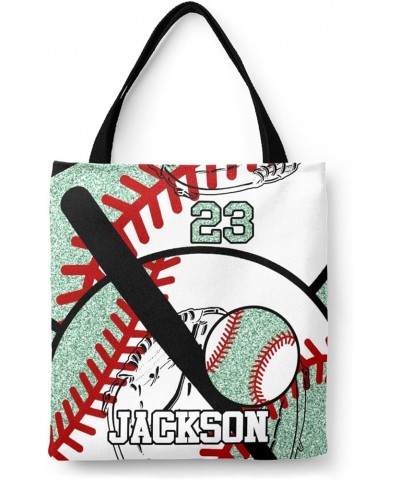 Personalized Name Baseball Team Player Gym Sky Handbag Gift Bags Christmas Treat Bags for Holiday Party Gift Bags Multi 9th $...