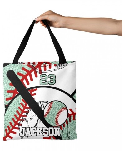 Personalized Name Baseball Team Player Gym Sky Handbag Gift Bags Christmas Treat Bags for Holiday Party Gift Bags Multi 9th $...